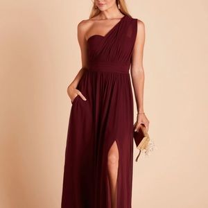 BIRDY GREY GRACE CONVERTIBLE DRESS in CHIFFON CABERNET